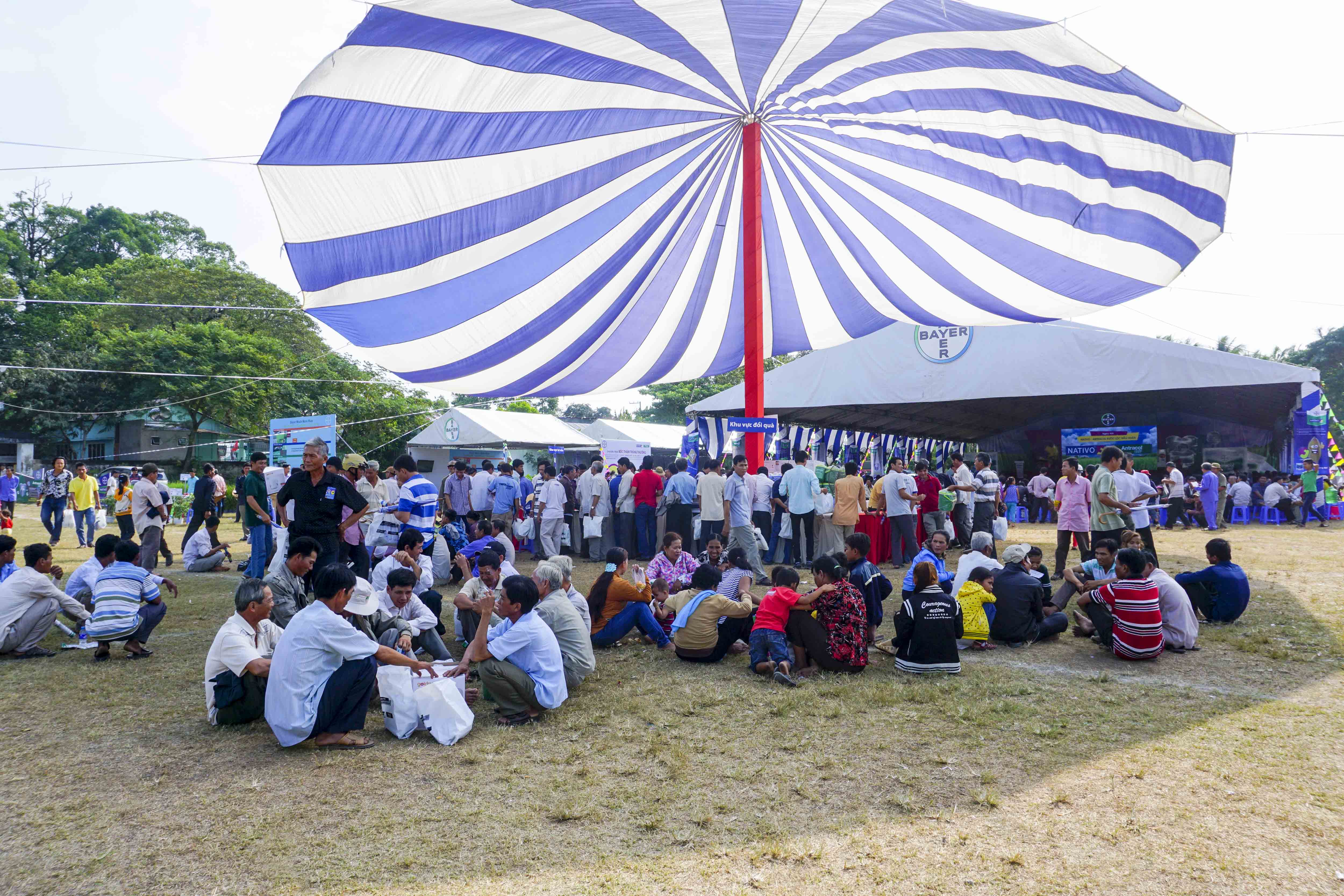 Khu vực đổi quà tại Kiên Giang Festival